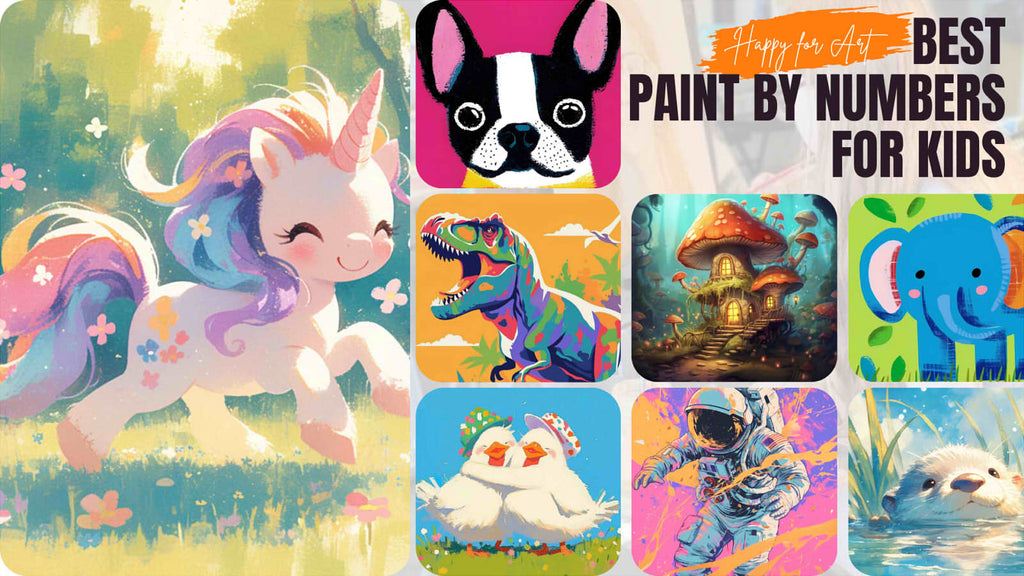Happy for Art children’s paint by numbers kits