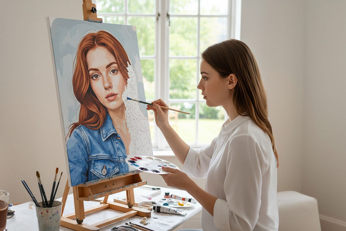 Custom Calavera Archival CANVAS Art Print - Select Size – BigToe Art, image size:1200x800