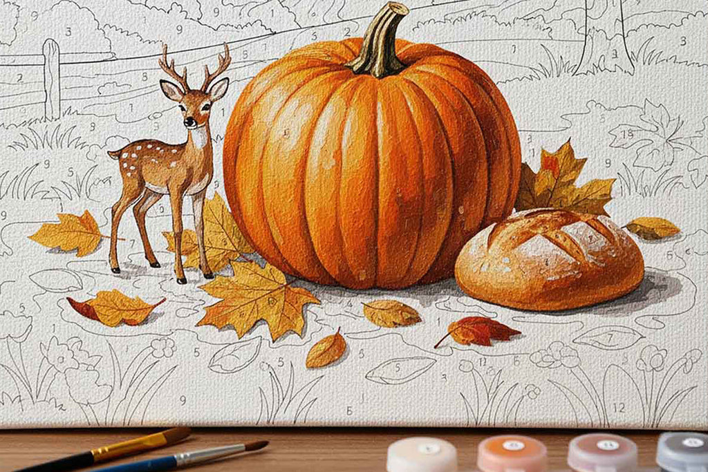 Fall paint by numbers
