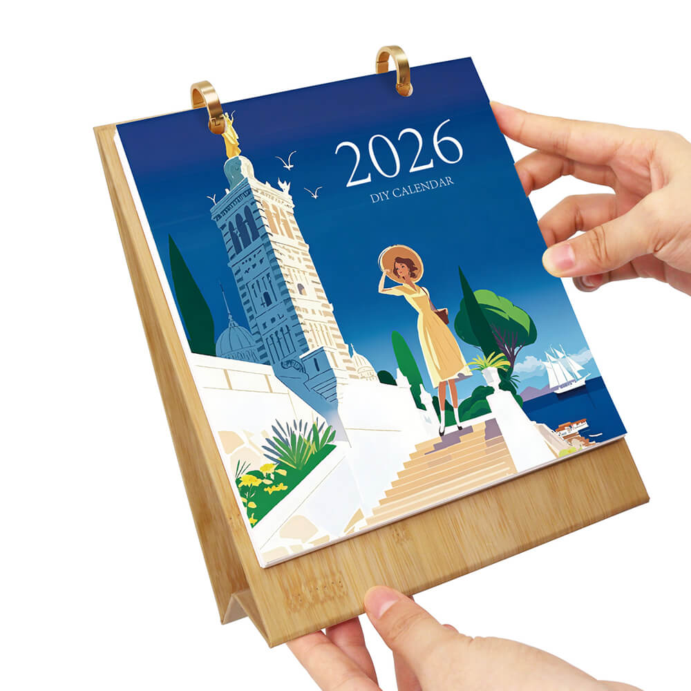 2026 Desk Calendar Paint by Numbers | World Travel