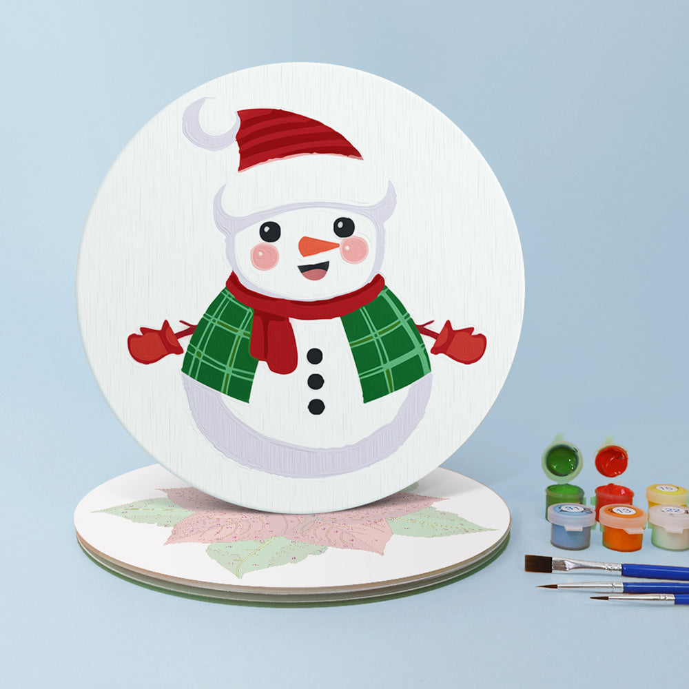 4Pcs Christmas Candy and Gift Placemats Paint by Numbers