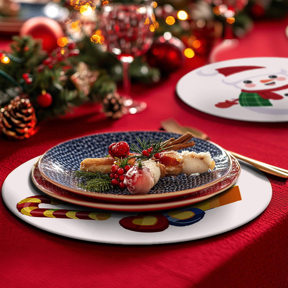 4Pcs Christmas Candy and Gift Placemats Paint by Numbers