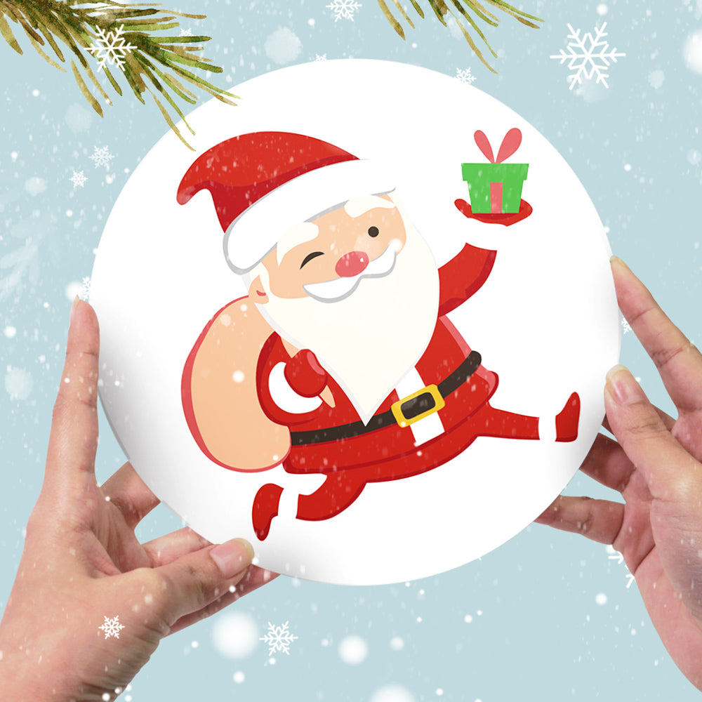 4Pcs Happy Santa Claus Placemats Paint by Numbers