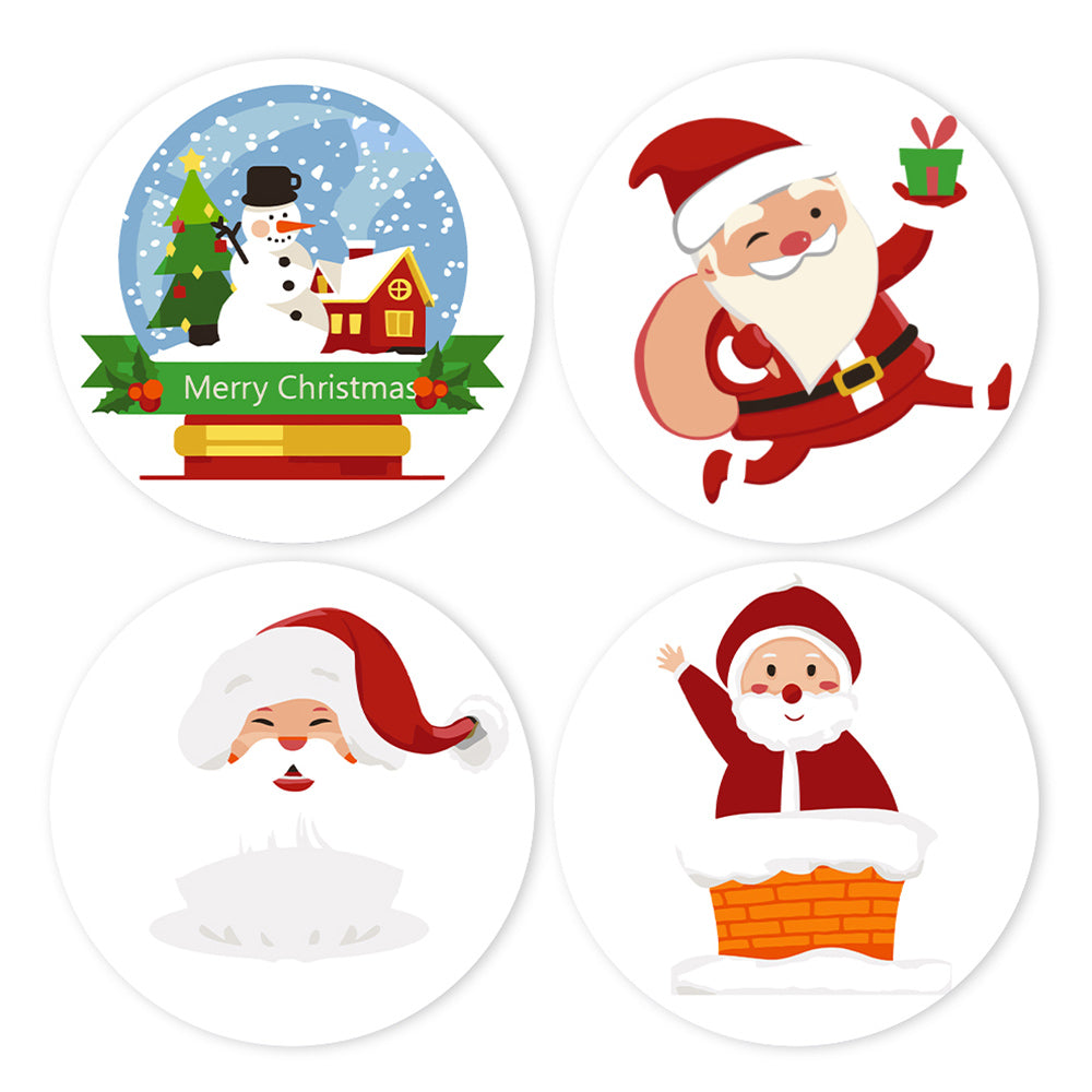 4Pcs Happy Santa Claus Placemats Paint by Numbers