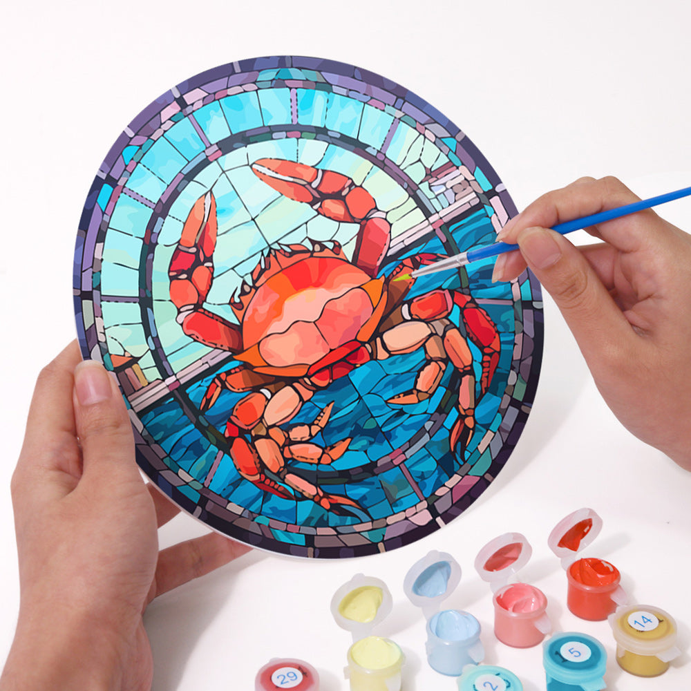 4Pcs Sea Animals Placemats Paint by Numbers