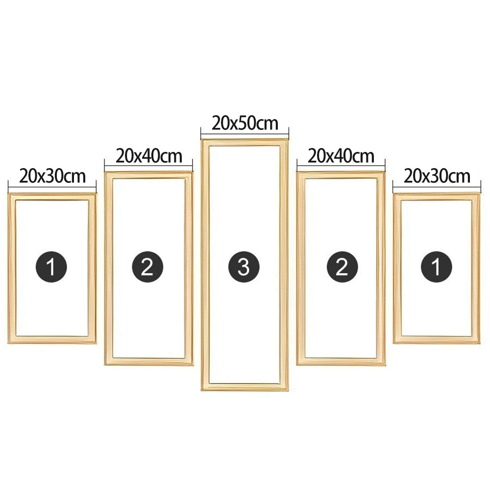 5-Pack Stretcher Frame Paint by Numbers