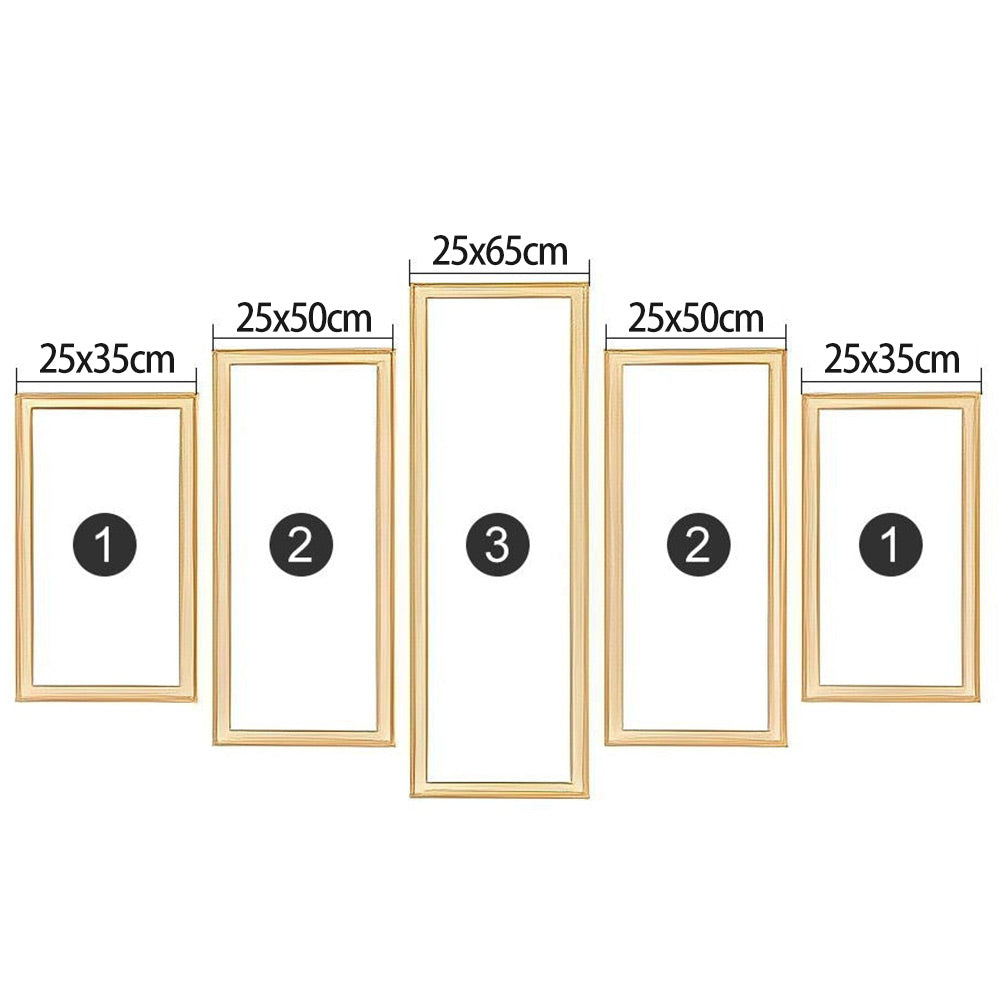 5-Pack Stretcher Frame Paint by Numbers