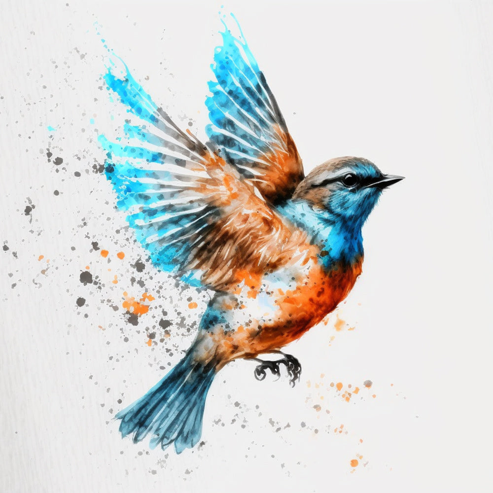 Flying Bird Paint by Numbers