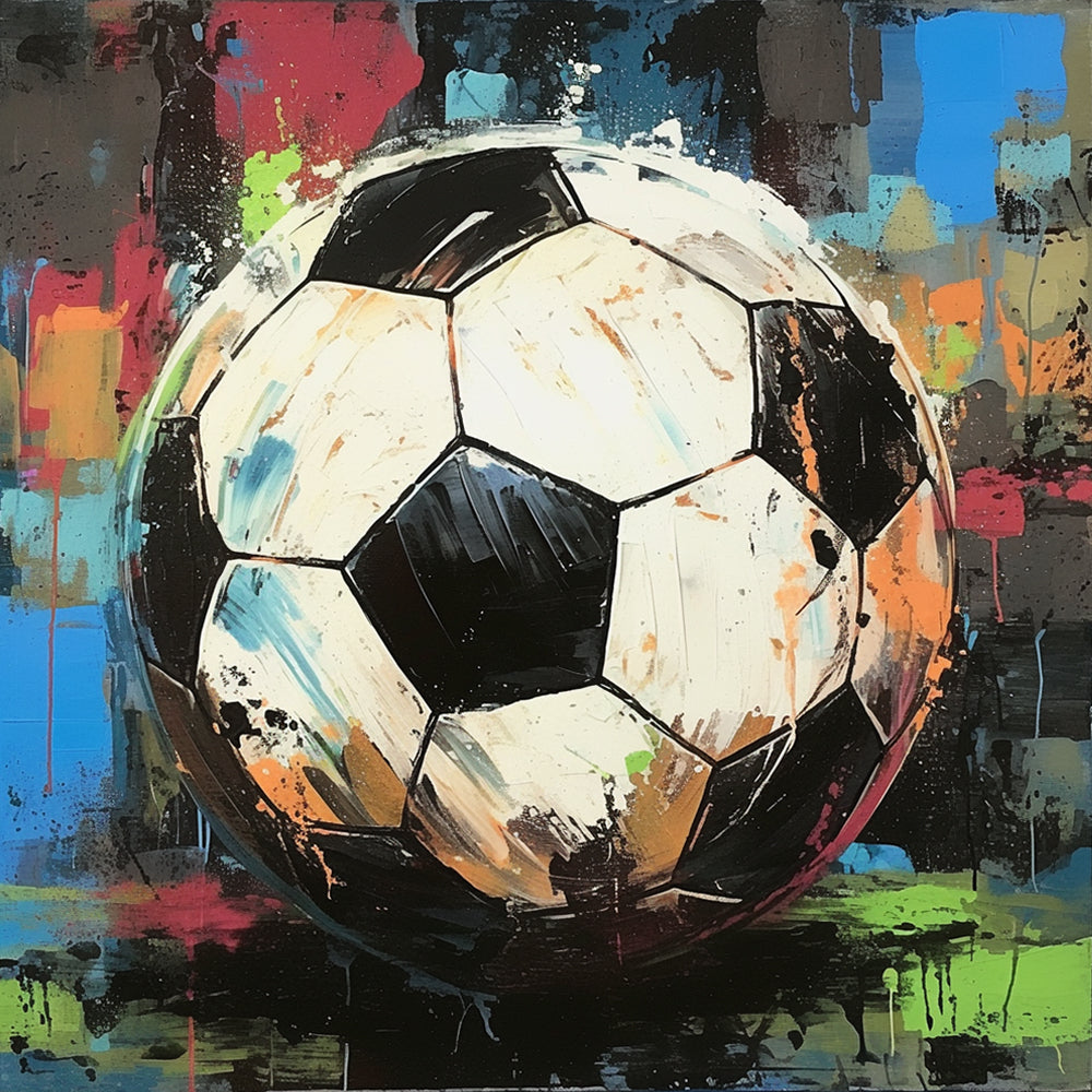 Popular Watercolor Football Paint by Numbers