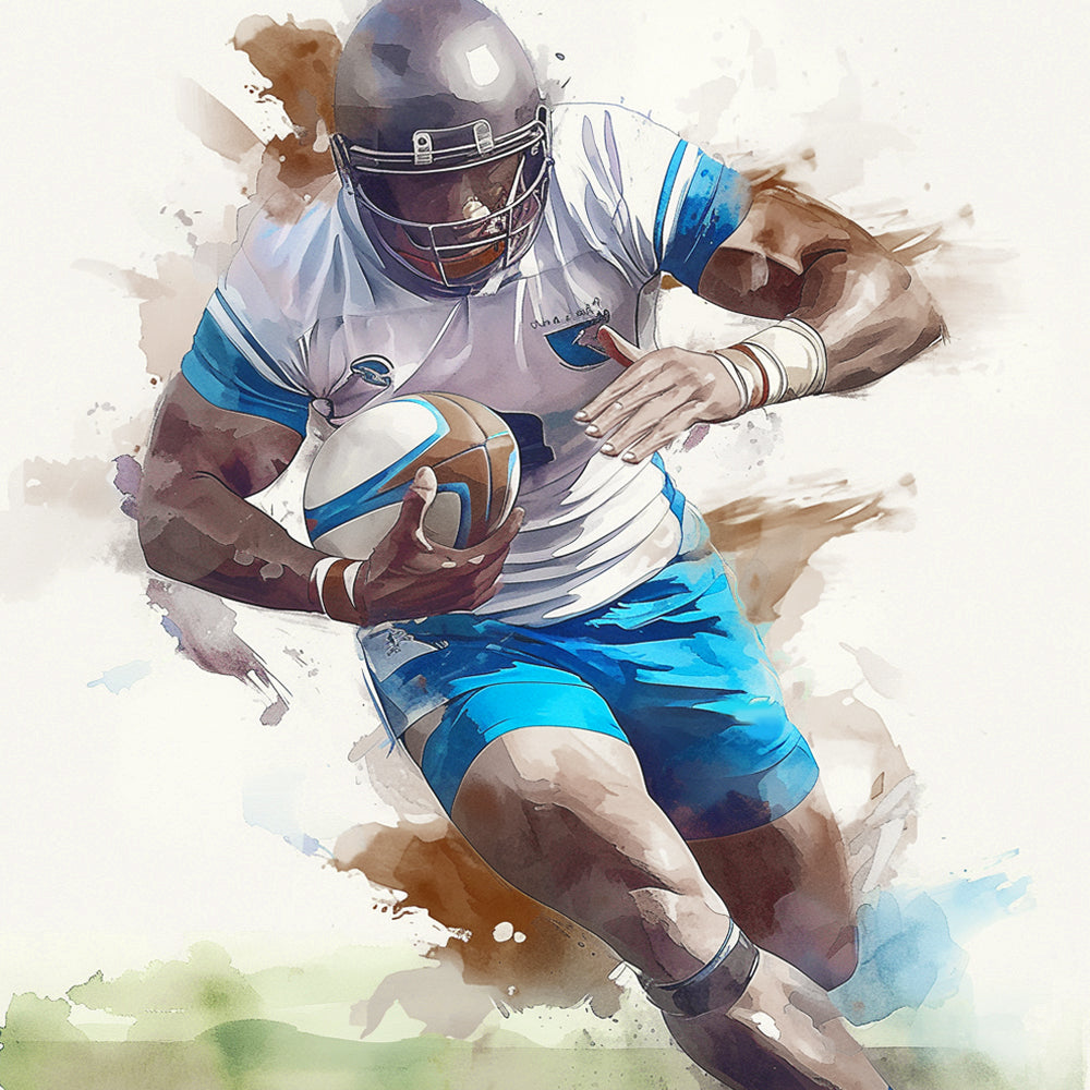 Rugby Player Paint by Numbers