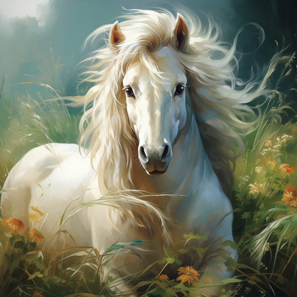 White Horse Paint by Numbers