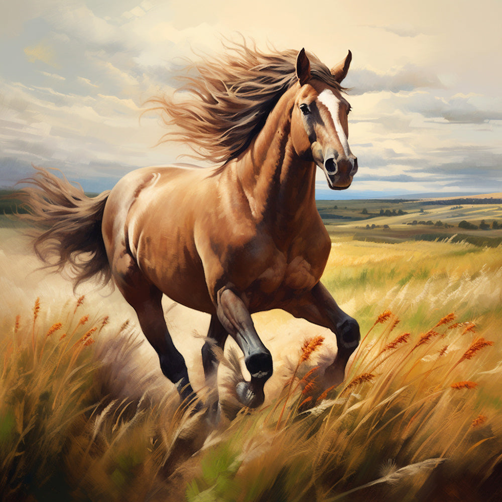 Running Horse Paint by Numbers