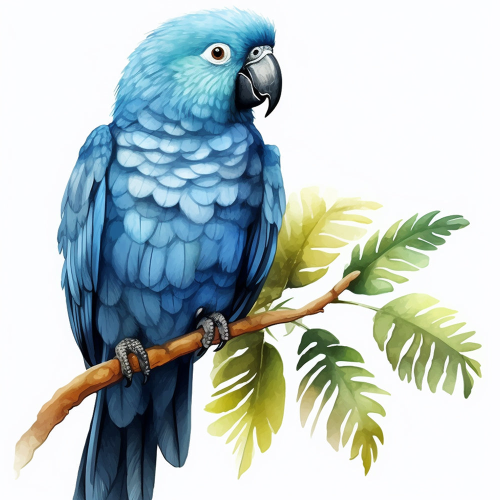 Blue Parrot Paint by Numbers