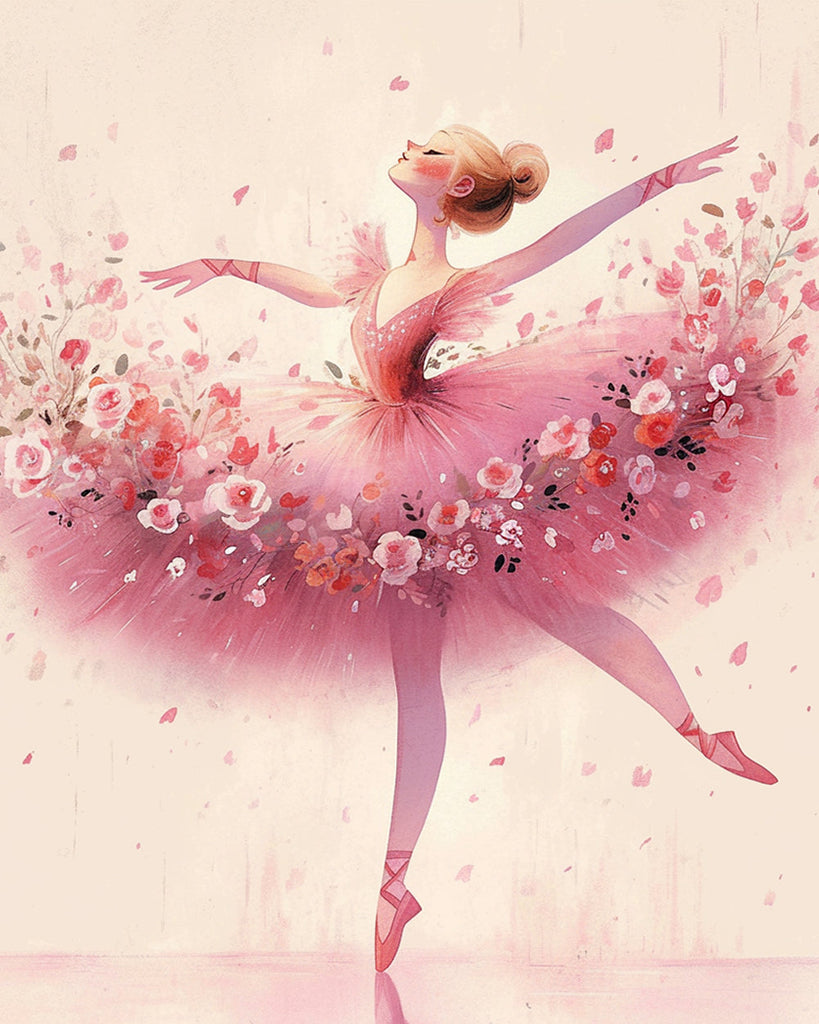 Elegant Ballet Dancer Paint by Numbers