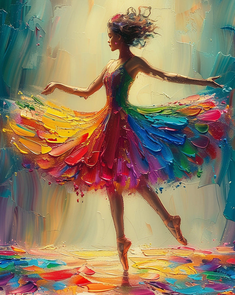 Elegant Dancer Paint by Numbers