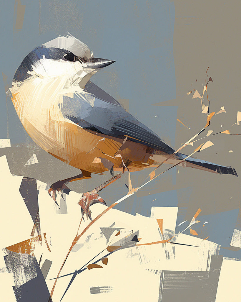 Bird and Sunshine Paint by Numbers