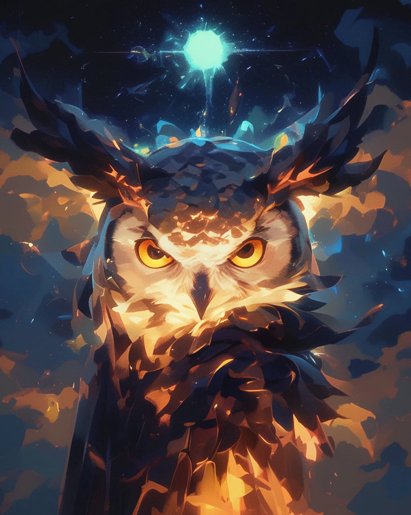 Owl Paint by Numbers