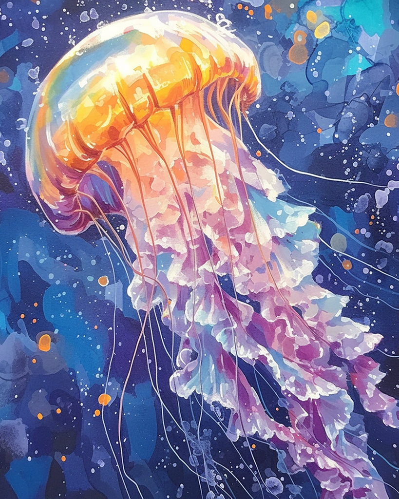 Fantasy Jellyfish Paint by Numbers