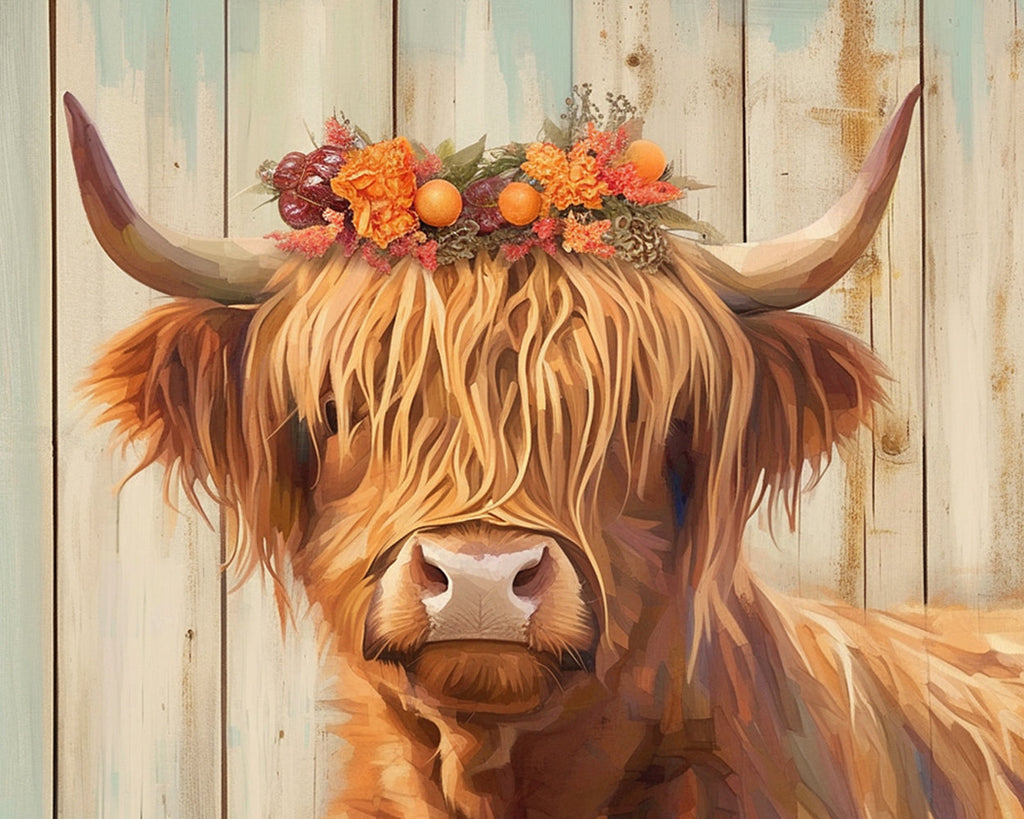 Highland Cow Paint by Numbers