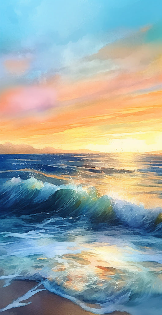 Sea and Sunset Paint by Numbers