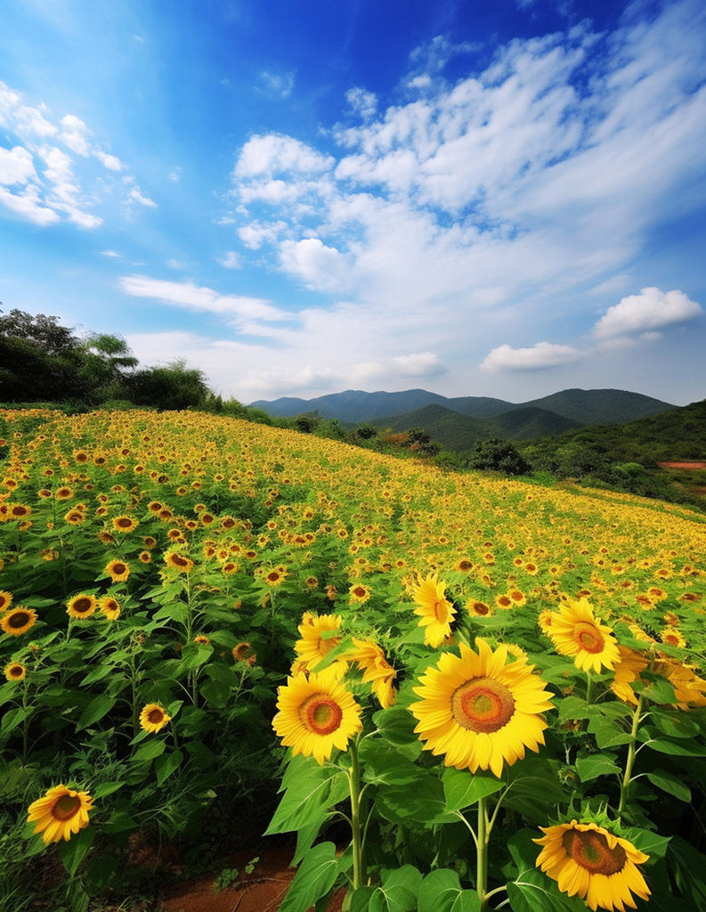 Sunflowers Field Paint by Numbers