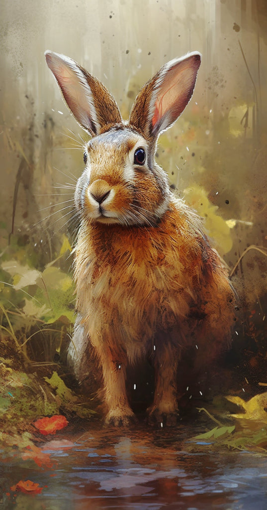 Rabbit by the Water Paint by Numbers