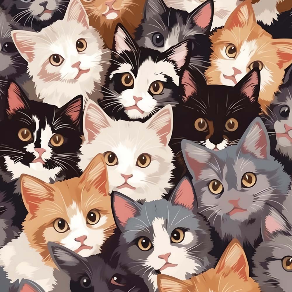 Cute Cats Paint by Numbers