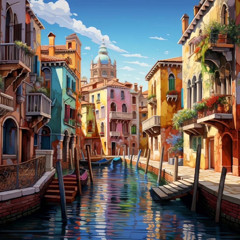 Canals of Venice Paint by Numbers