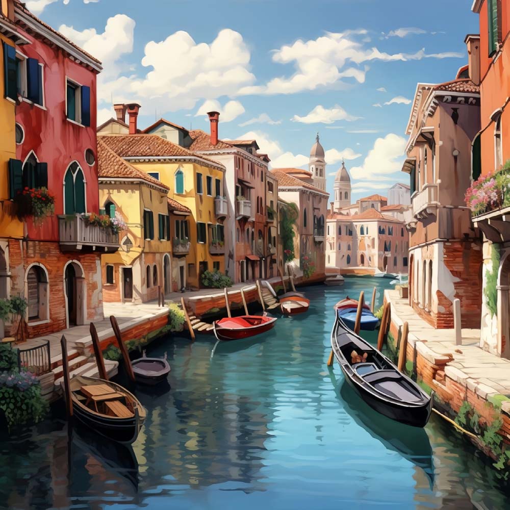 Beautiful Venice Paint by Numbers