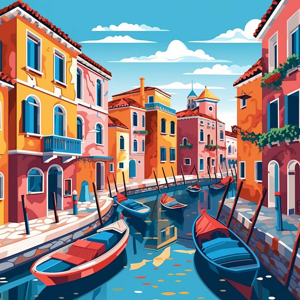 Venice Canals Paint by Numbers