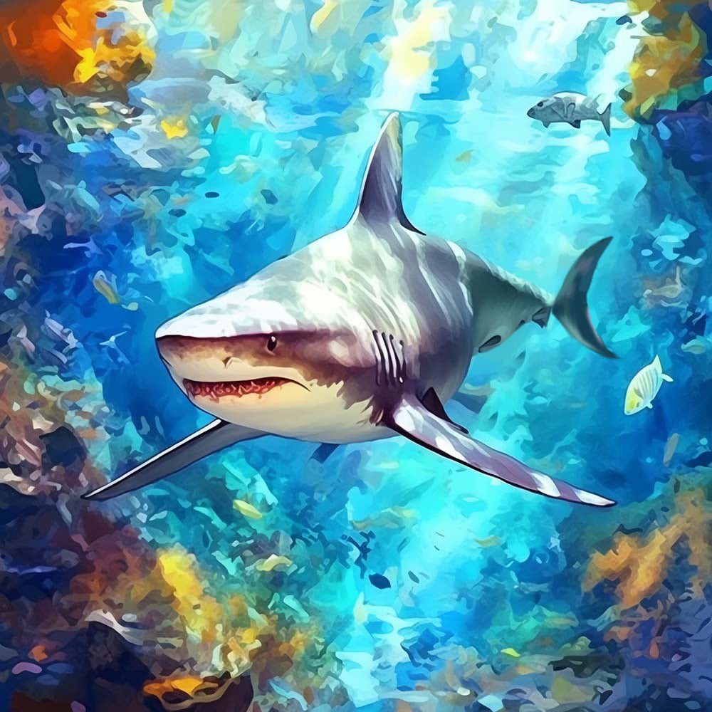 Shark Paint by Numbers