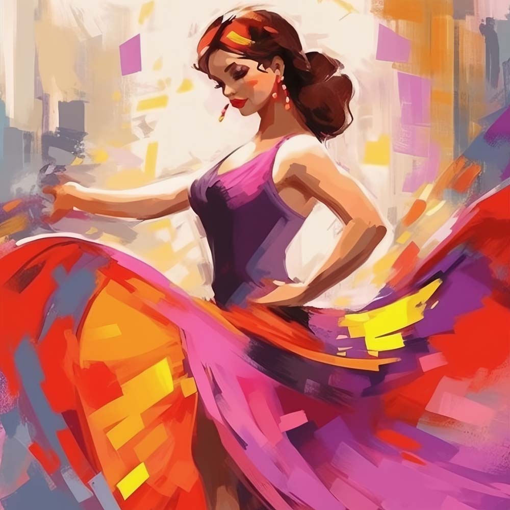 Dancing Woman Paint by Numbers