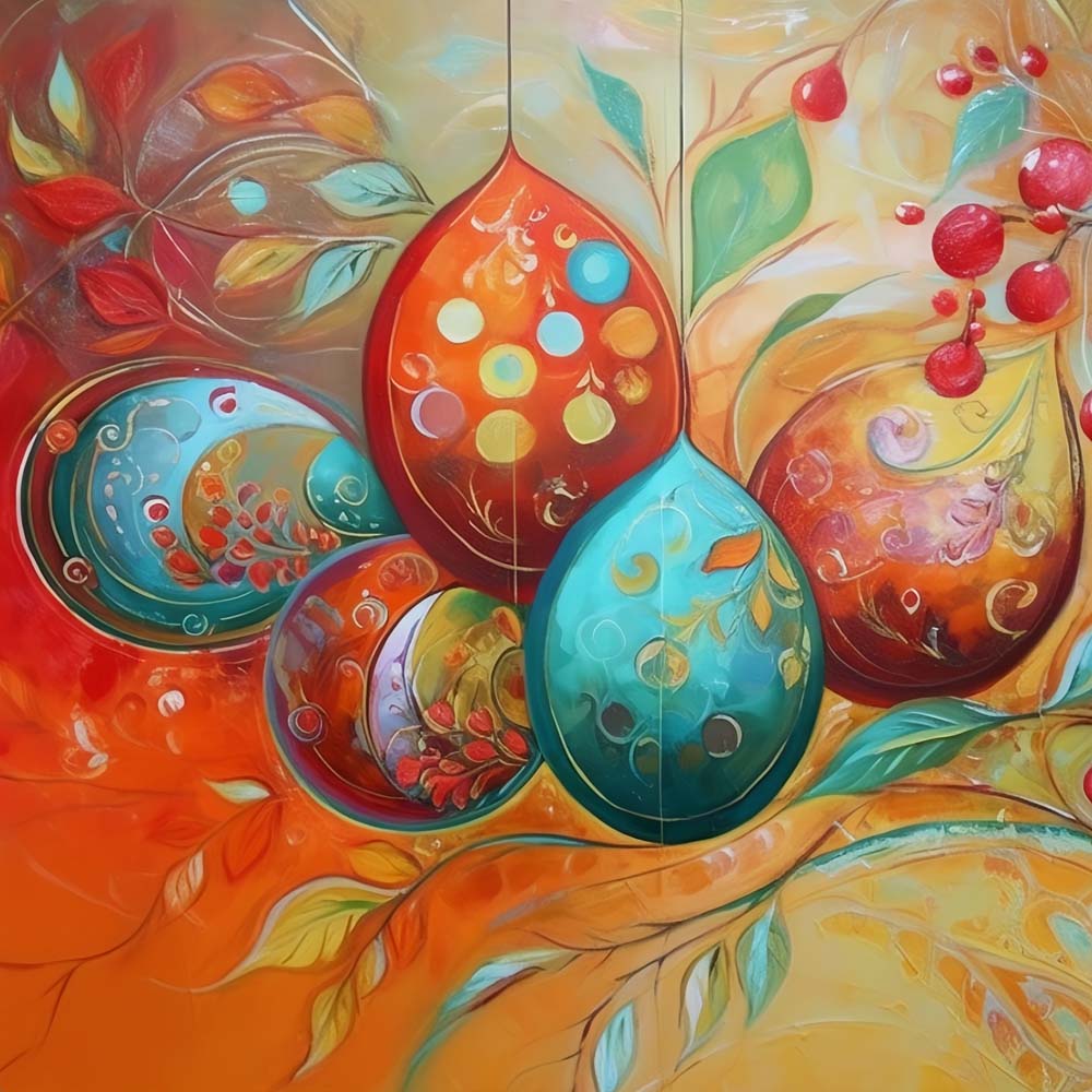 Colorful Easter Eggs Paint by Numbers