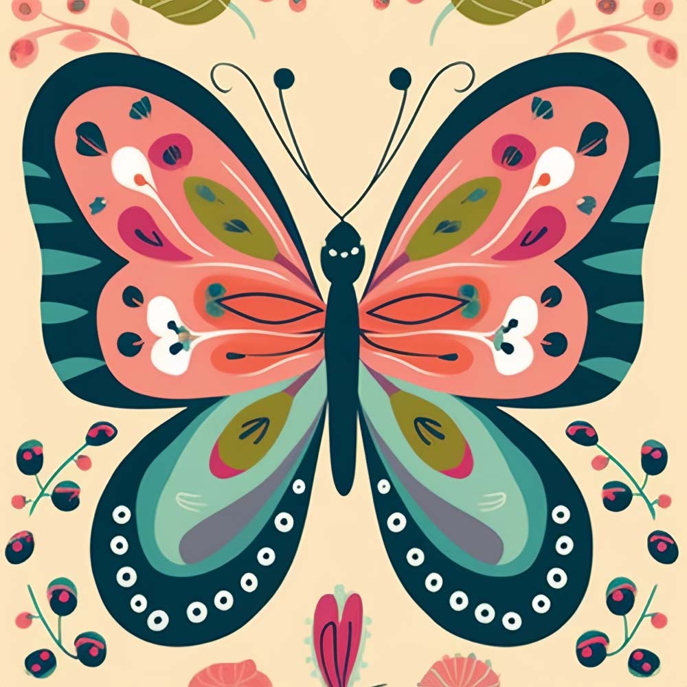 Butterfly Paint by Numbers