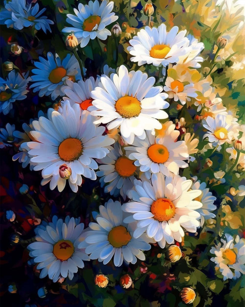 Chrysanthemums Paint by Numbers