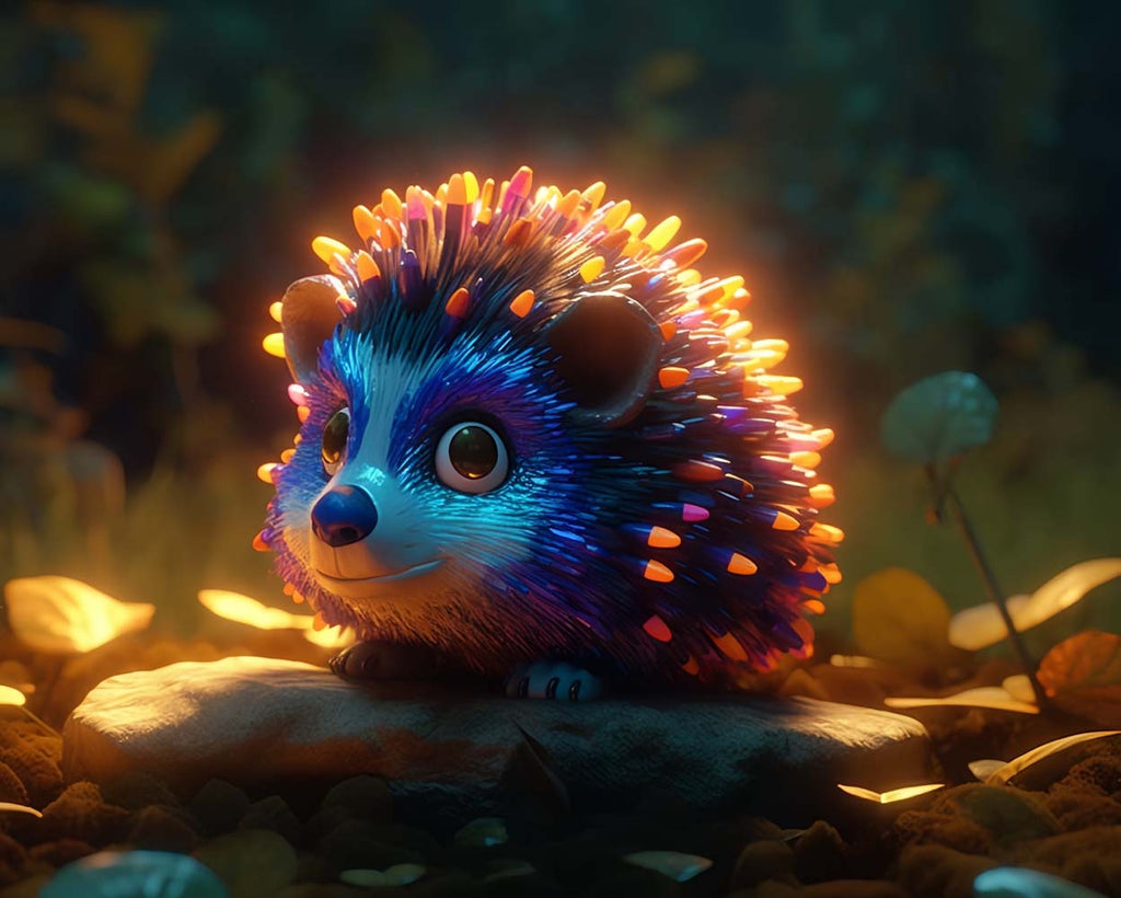 Glowing Hedgehog Paint by Numbers