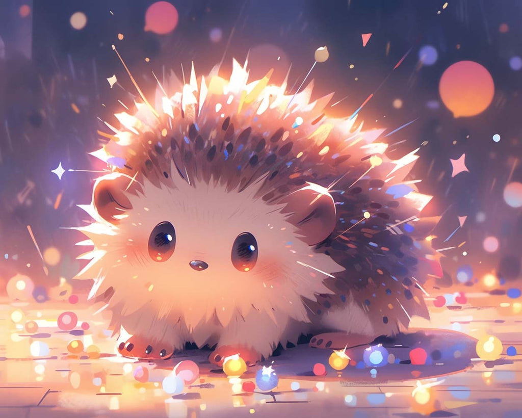 Cute Hedgehog Paint by Numbers