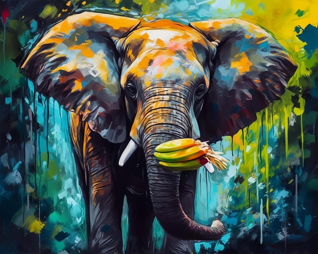 Elephant Paint by Numbers