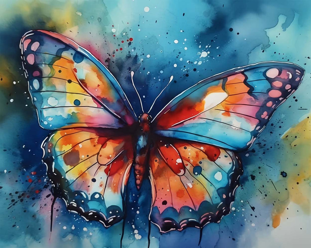 Colorful Butterfly Paint by Numbers