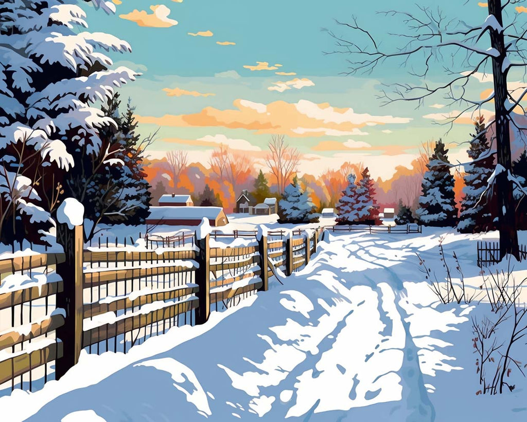 Snow and Sunshine Paint by Numbers