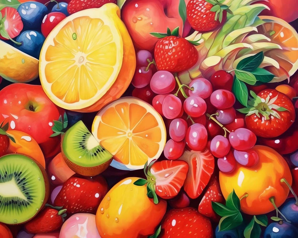 Abundant Fruits Paint by Numbers