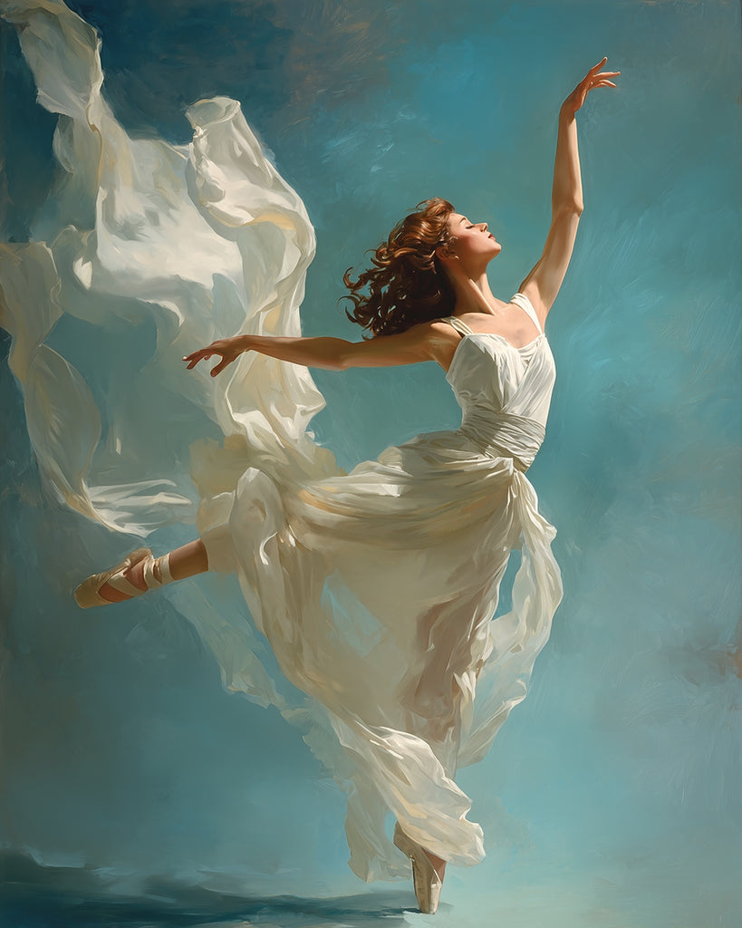 A Woman Dancing Ballet Paint by Numbers