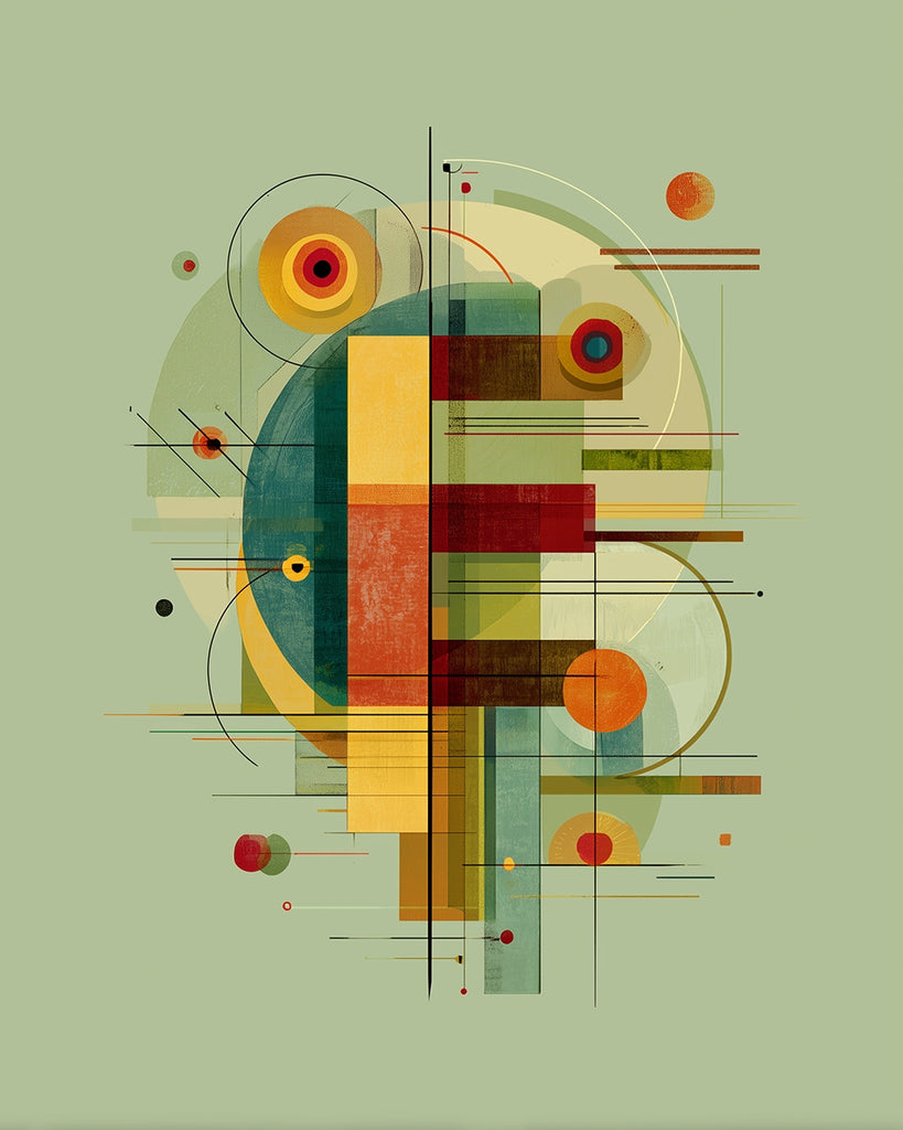 Abstract Geometric Pattern Paint by Numbers