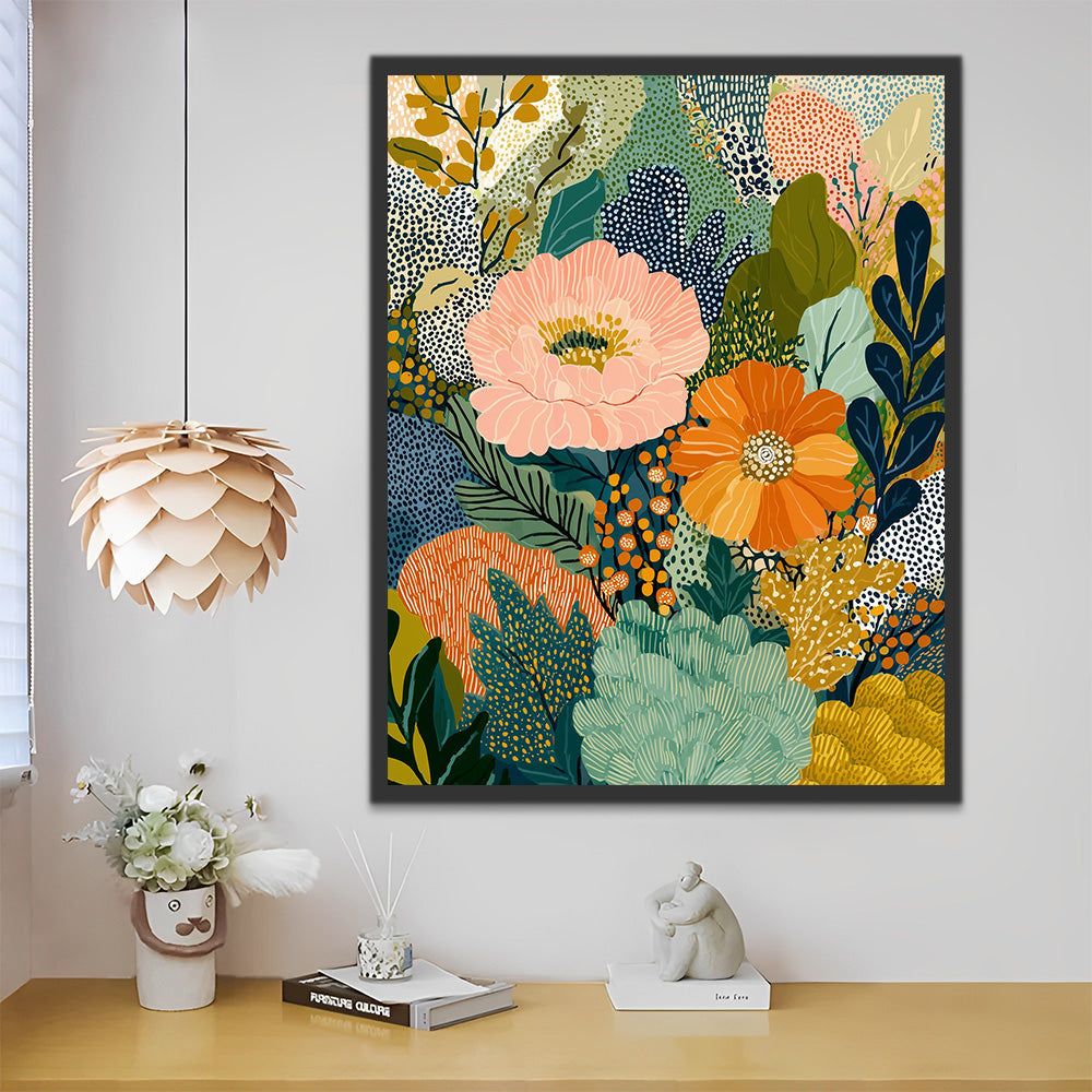 Autumn Flowers Paint by Numbers