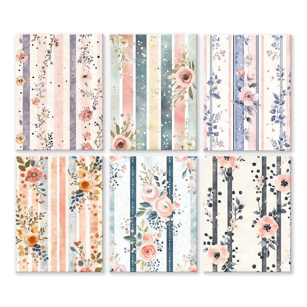 Beautiful Flower Packaging 6 Pieces Mini Paint by Numbers