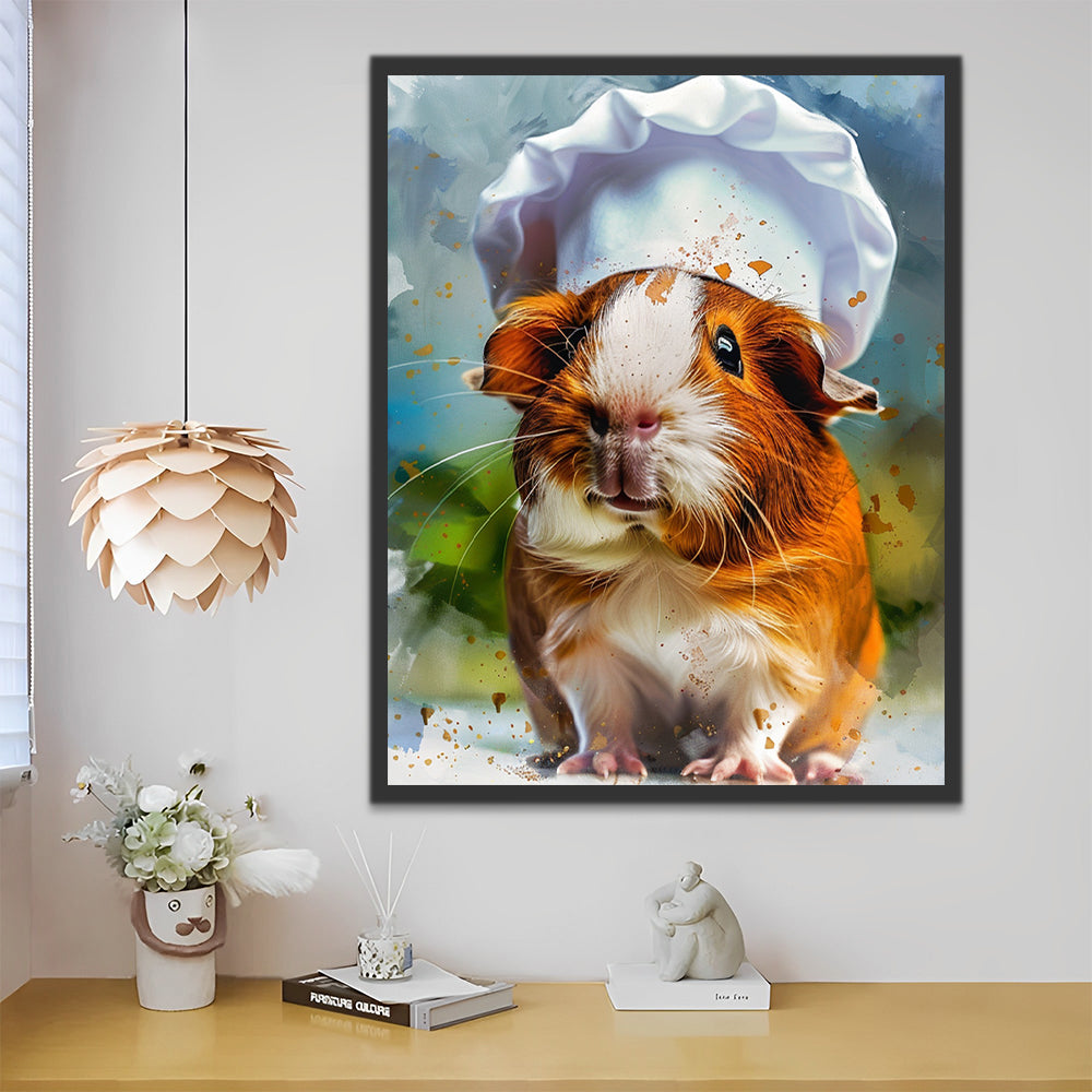 Chef Hamster Paint by Numbers