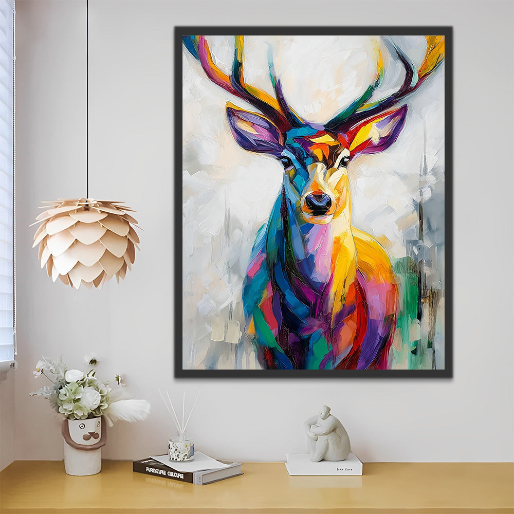 Colorful Deer Paint by Numbers