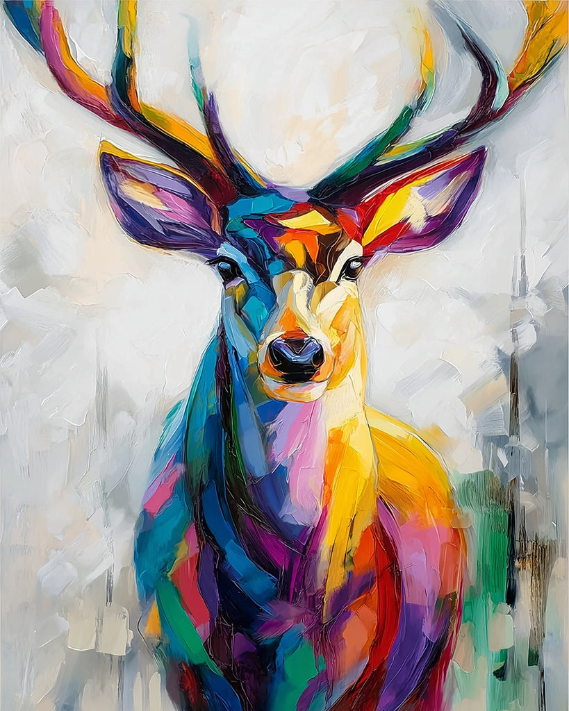 Colorful Deer Paint by Numbers