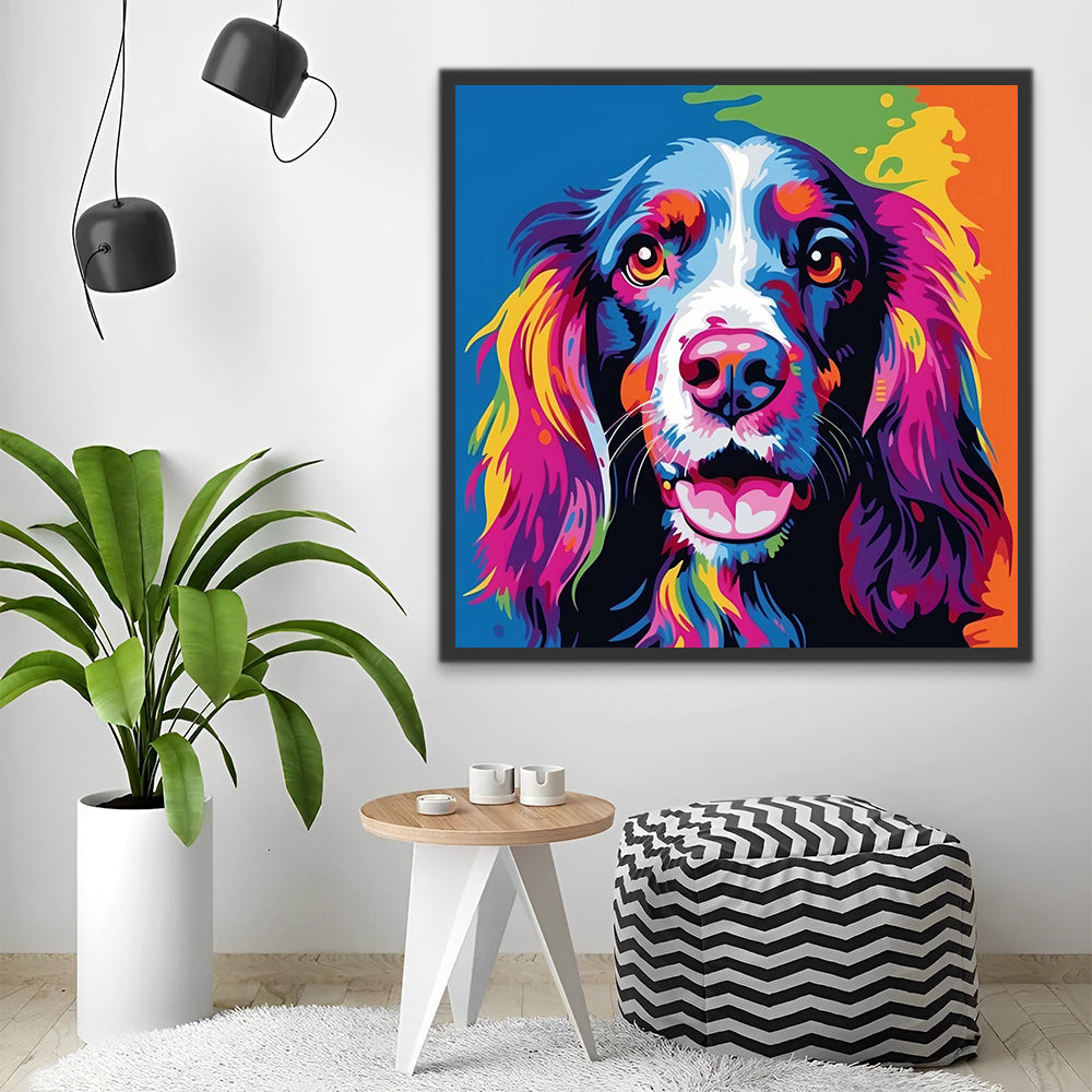 Colorful Dog Paint by Numbers