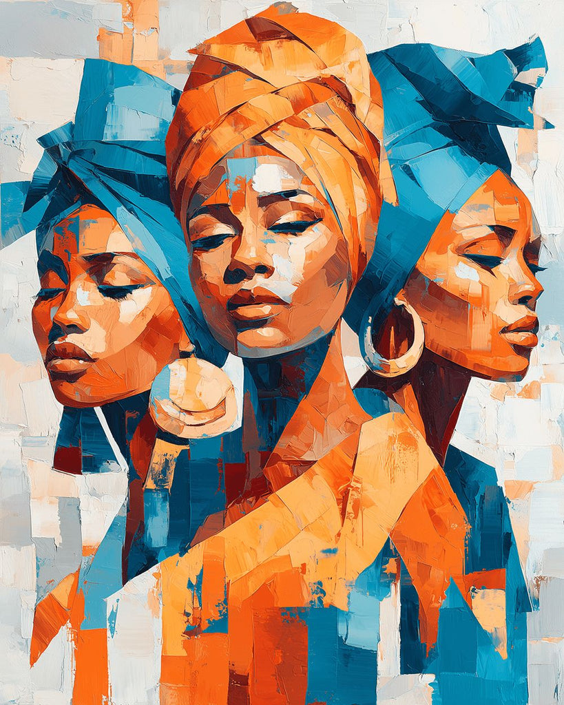 Fashionable African Women Paint by Numbers